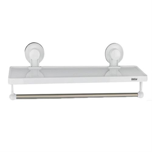 Bathlux Shelf with Handtowel Rack features a